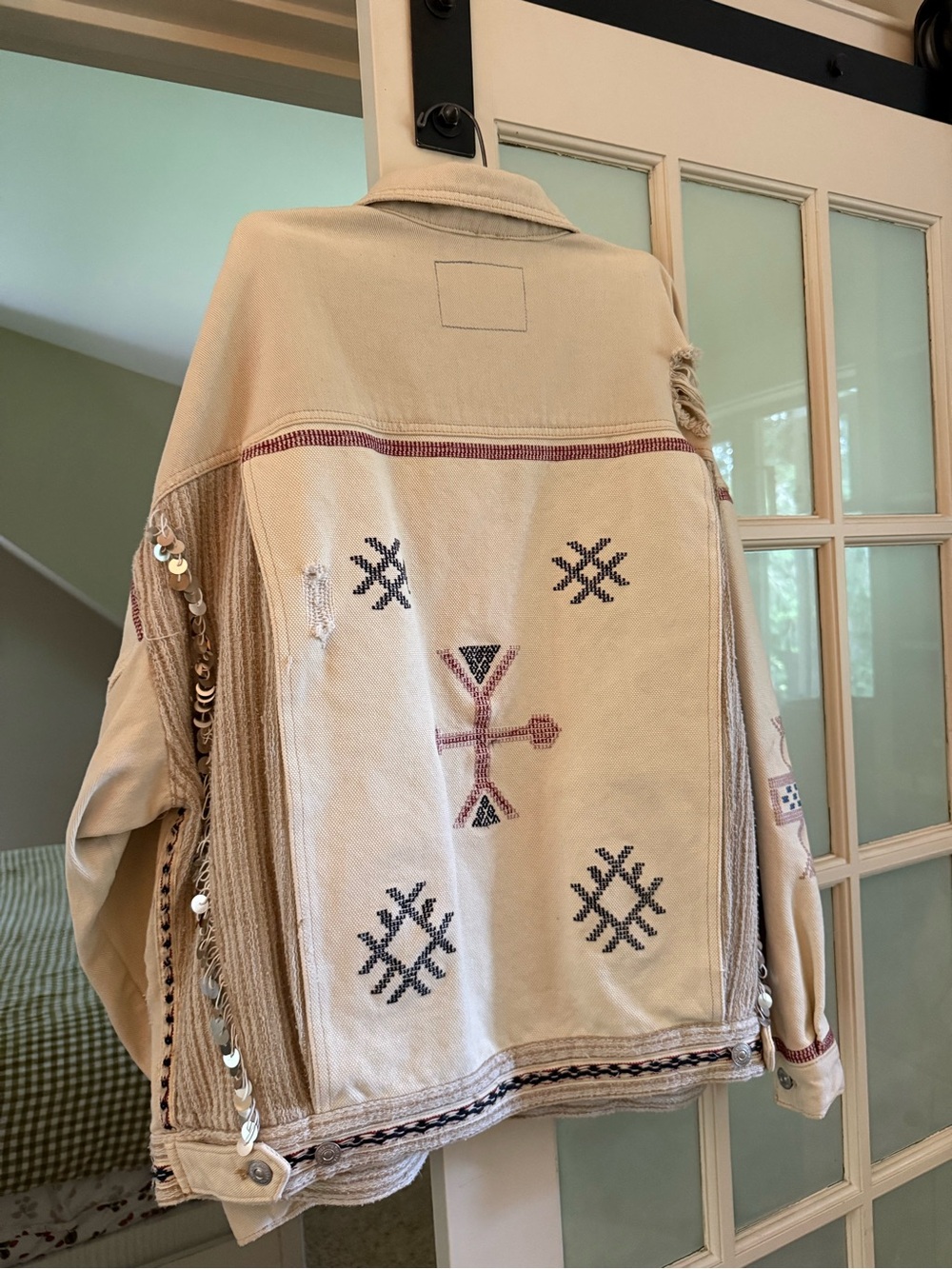 Free People Winter Cactus Embroidered Denim Jacket - Picture 4 of 4